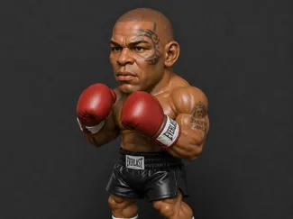 Mike Tyson Chibi Figurine Boxer