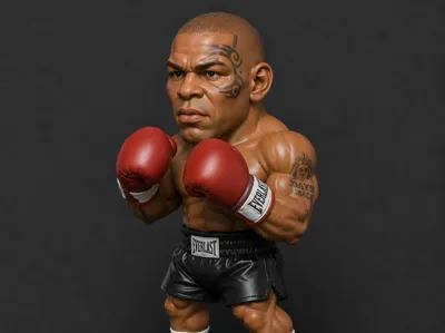 Mike Tyson Chibi Figurine Boxer
