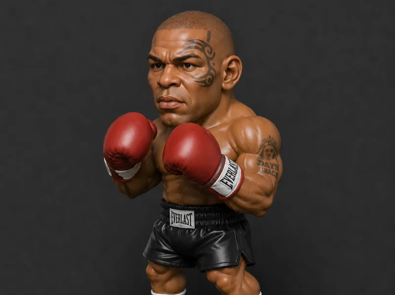 Mike Tyson Chibi Figurine Boxer