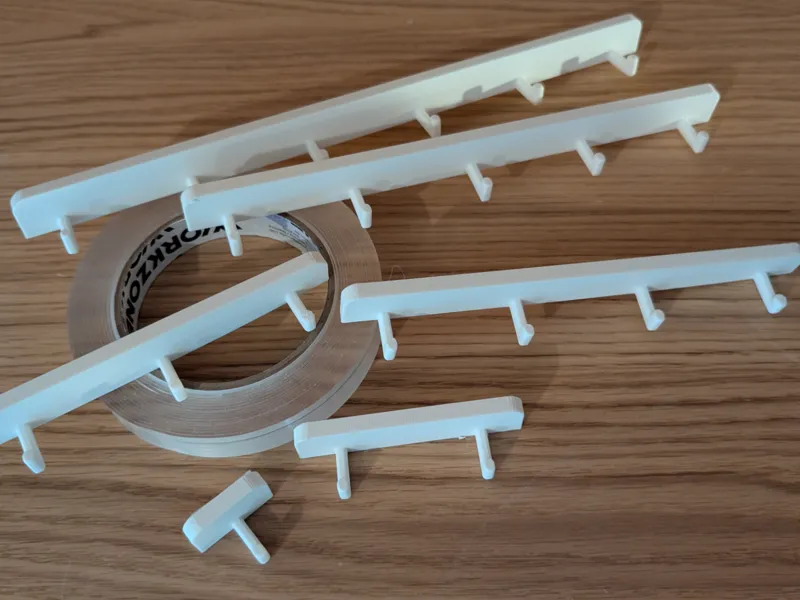 Very strong hook racks - from one to six hooks