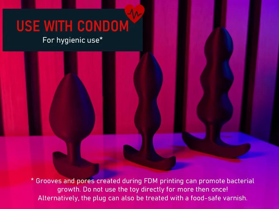 anal plug 3d model anal plug with threaded closure by scullptor | Download free STL model main image 1
