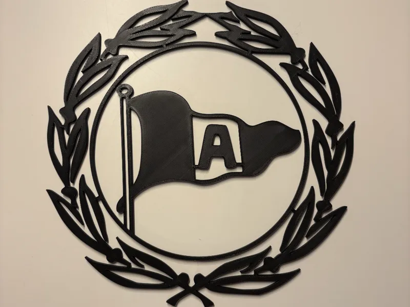 Wandbild Arminia Bielefeld in schwarz