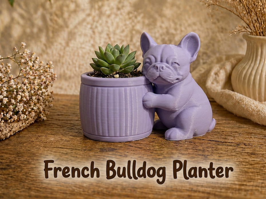 French Bulldog Planter