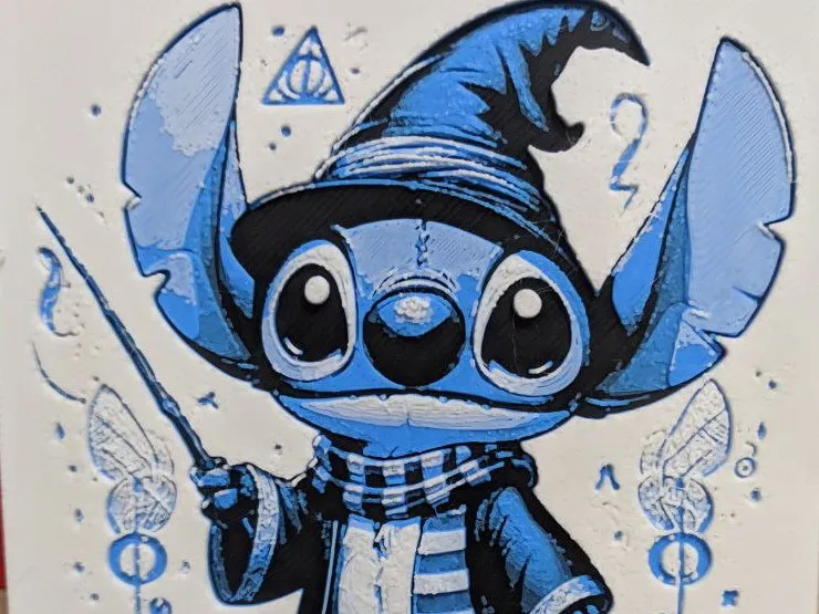 Quadretto Stitch Hogwarts