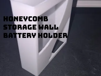 Honeycomb Storage Wall - Battery Holder