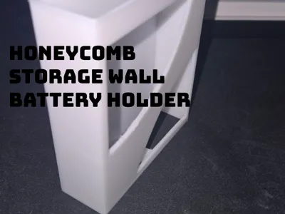Honeycomb Storage Wall - Battery Holder