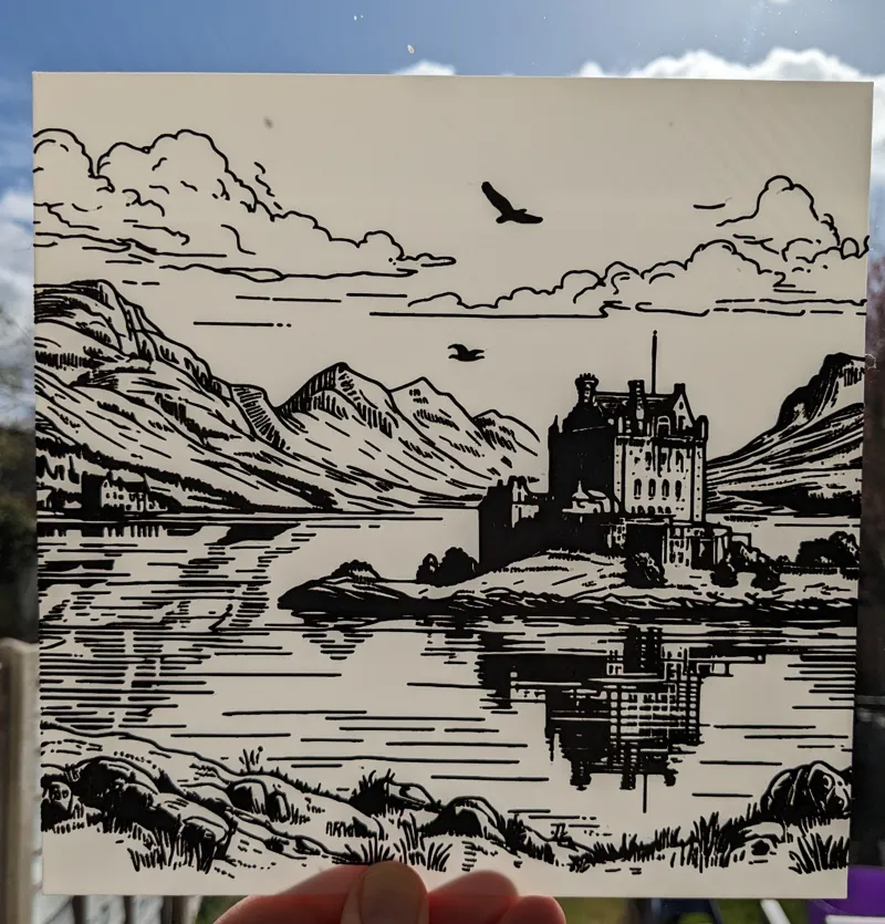 Highland Castle - HueForge lithophane