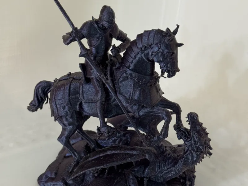 Knight Slaying Dragon - High Detail Sculpture