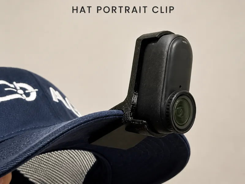 Insta360 GO3 portrait hat clip