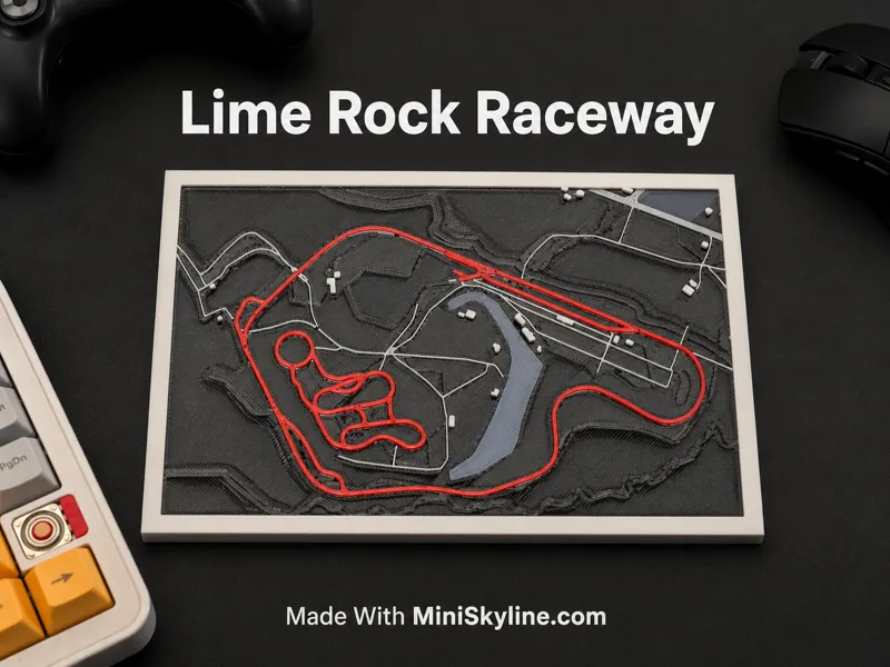 Lime Rock Race Track - Made with Mini Skyline