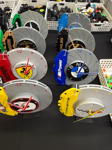 Letrero o emblema decorativo: Brake Rotor Clock — vista de referencia 2