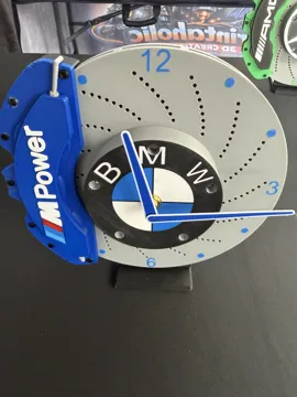 Letrero o emblema decorativo: Brake Rotor Clock — vista de referencia 5