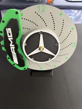 Letrero o emblema decorativo: Brake Rotor Clock — vista de referencia 4