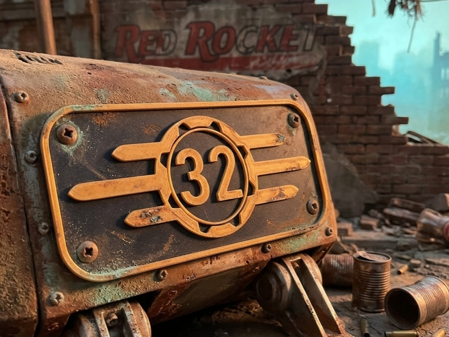 Vault-Tec Hausnummern-Schild (no AMS)