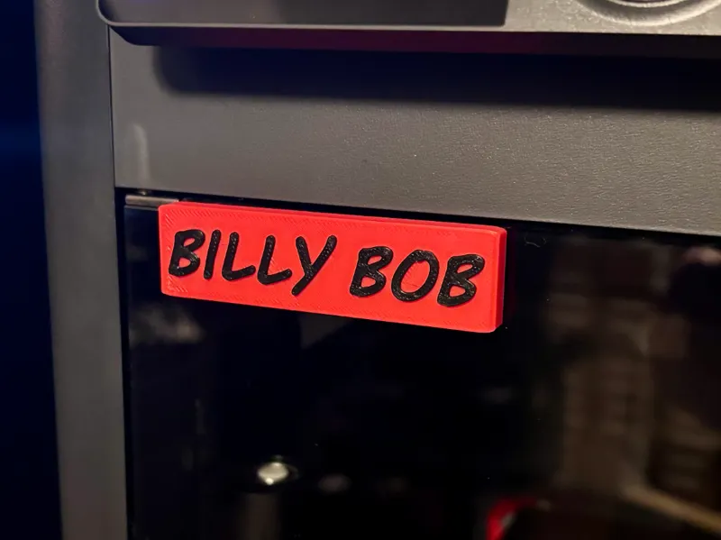 Magnetic Door Hinge Name Plate