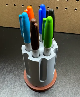 Spinning Revolver Pen Holder