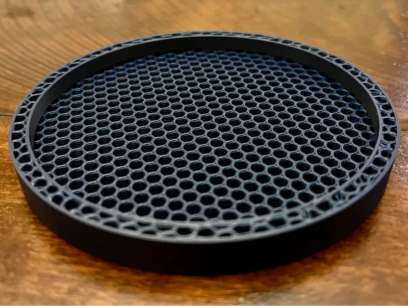 Simple coaster file with clean look with matte pla