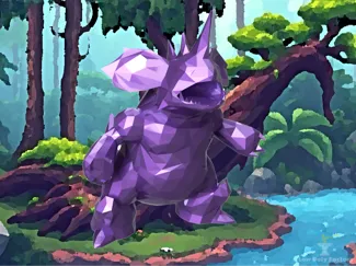Low-Poly Nidoking