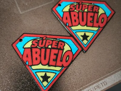 Super Grandpa Keychain