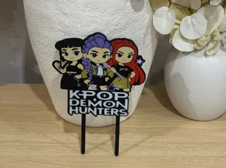 Kpop Demon Hunters Cake Topper