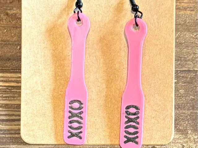 Sex Paddle Earrings