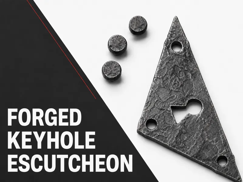 Forged Keyhole Escutcheon with Rivets