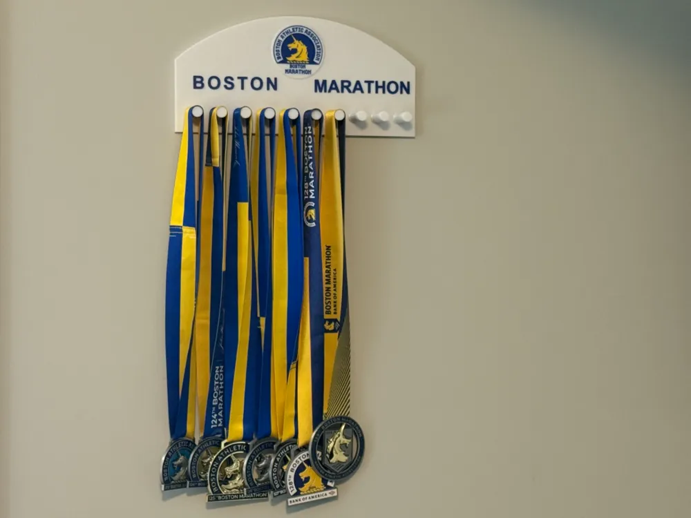 Boston Marathon Medal Rack Remixed by Shanmoney MakerWorld: Download ...