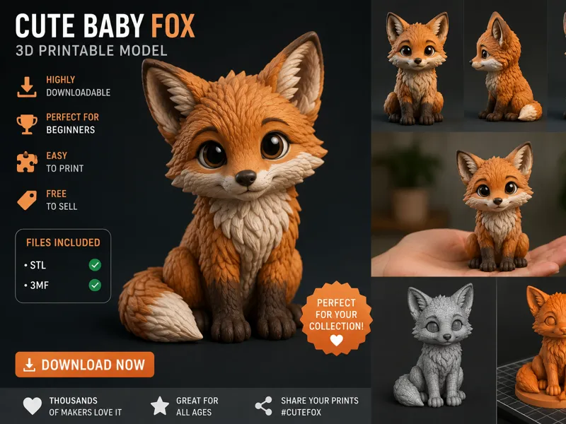Cute Baby Fox