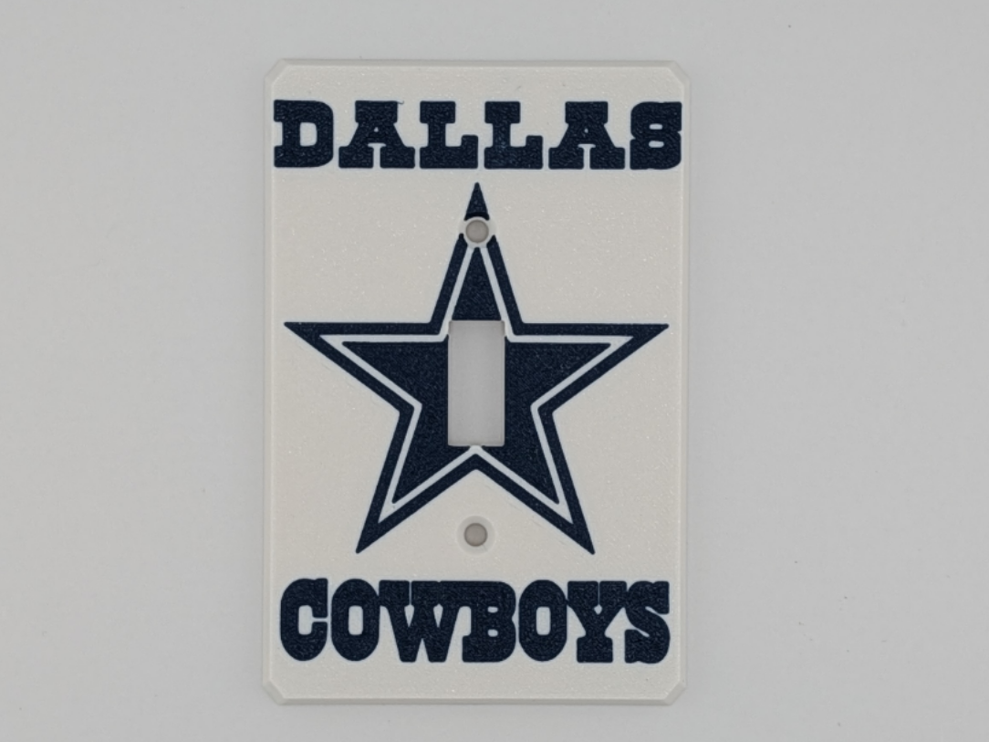Dallas Cowboys Themed Light Switch Covers