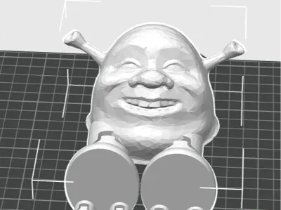 shrek with a bunch of articulated legs
