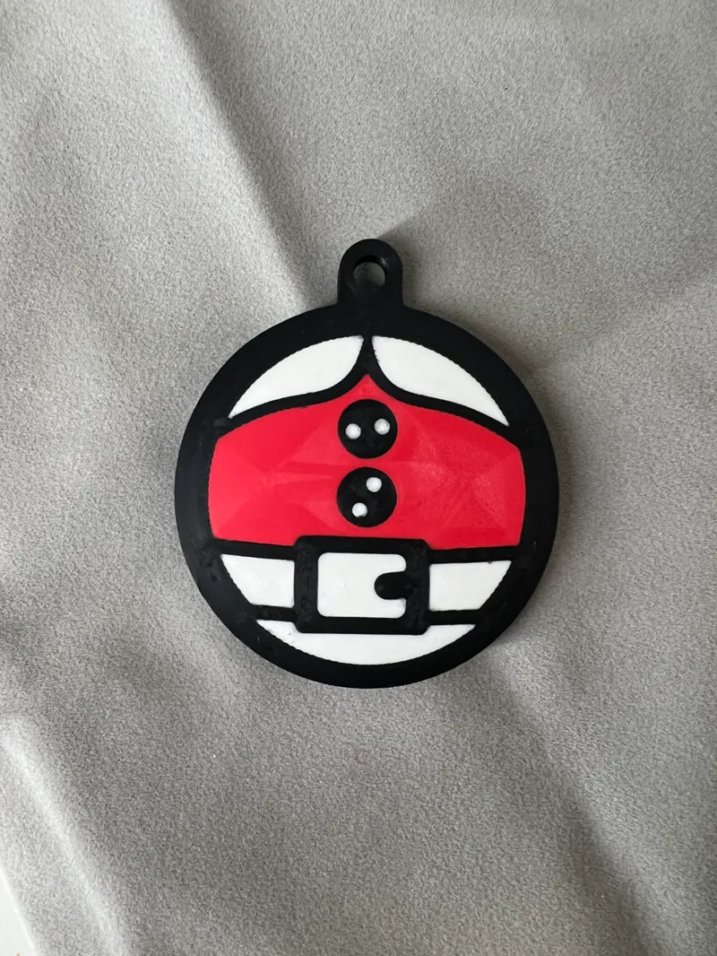 Santa Christmas Ornament (Double Sided)