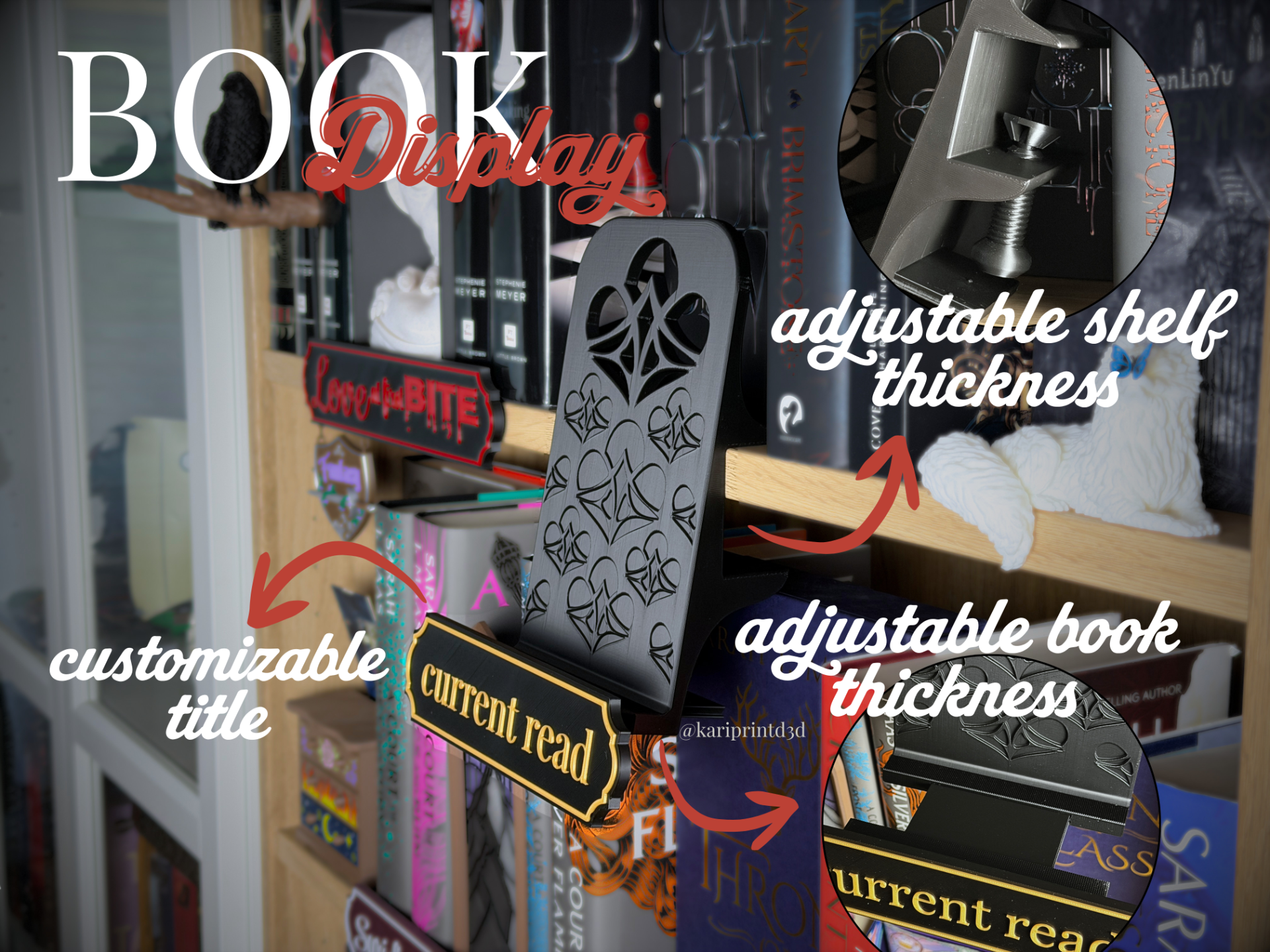 Adjustable Book Display + customizable title - 1