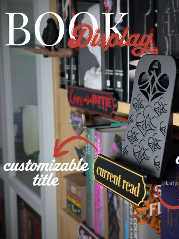 Estante o repisa: Adjustable Book Display + customizable title — vista de referencia 2