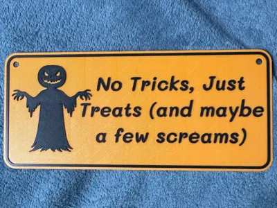 Halloween door sign