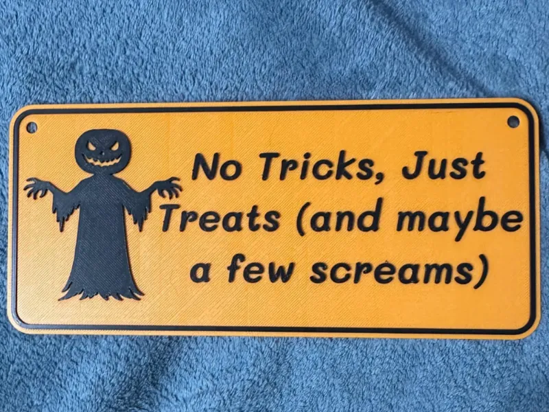 Halloween door sign