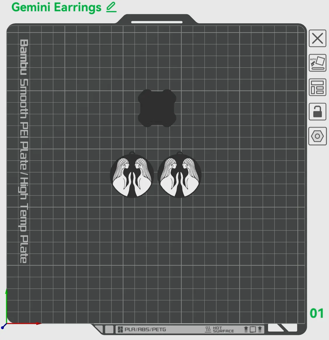 Gemini Earrings - Zodiac Series view 4