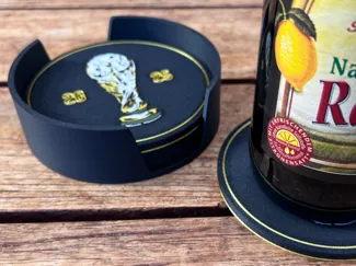 World Cup 26 Trophy Coaster and Holder