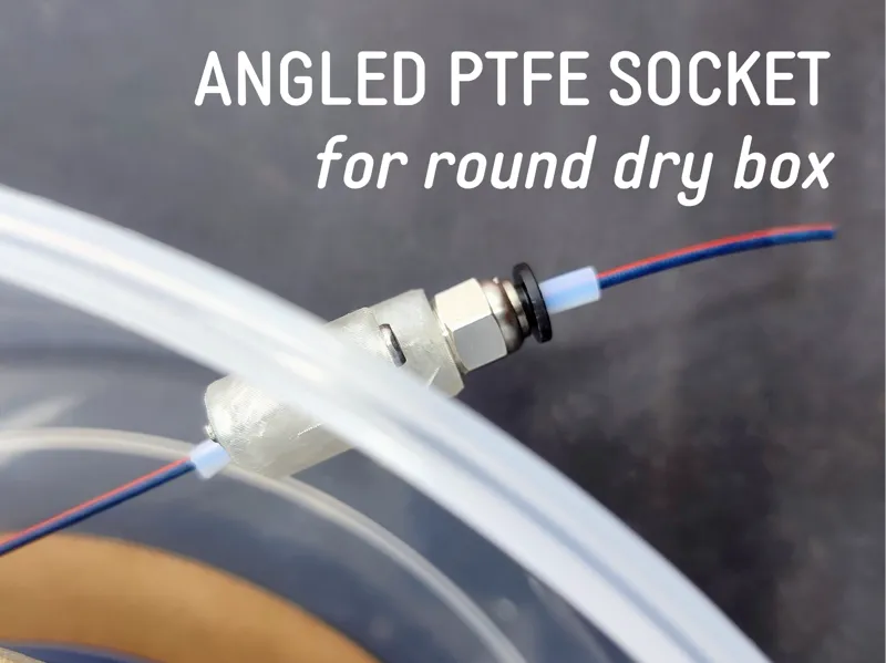 40° Angle PTFE Fitting Socket for Round Dry Box