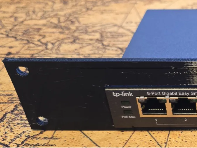 Remix of TP-Link SG108PE v2 Rack Mount