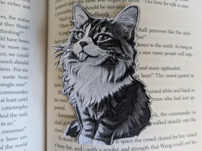 Floofy Cat Bookmark