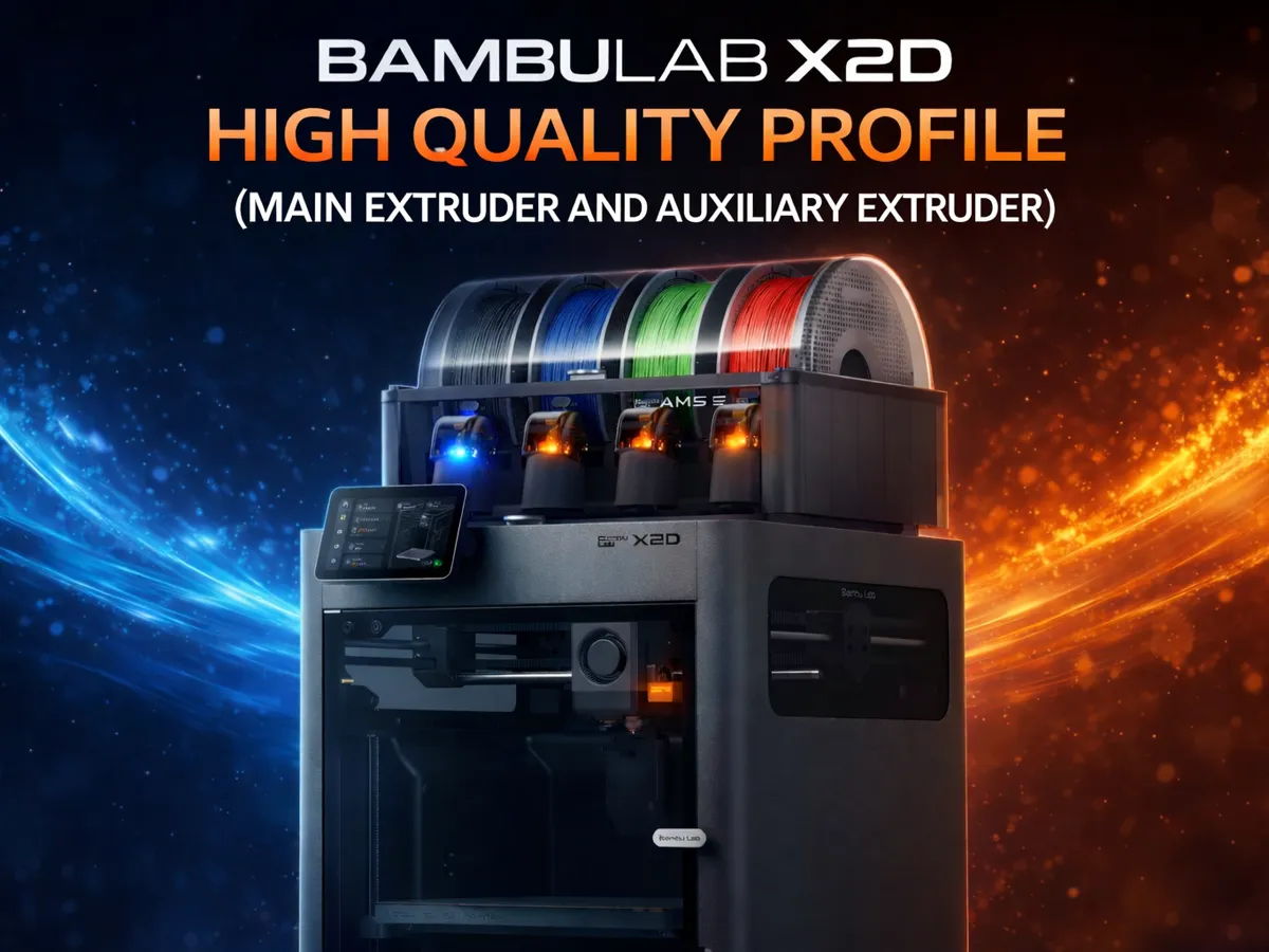 Bambu Lab X2D Quality Profile - 3D Printers - PLA - 3D printed product
