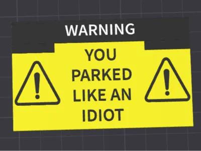 Gift for illegal parkers
