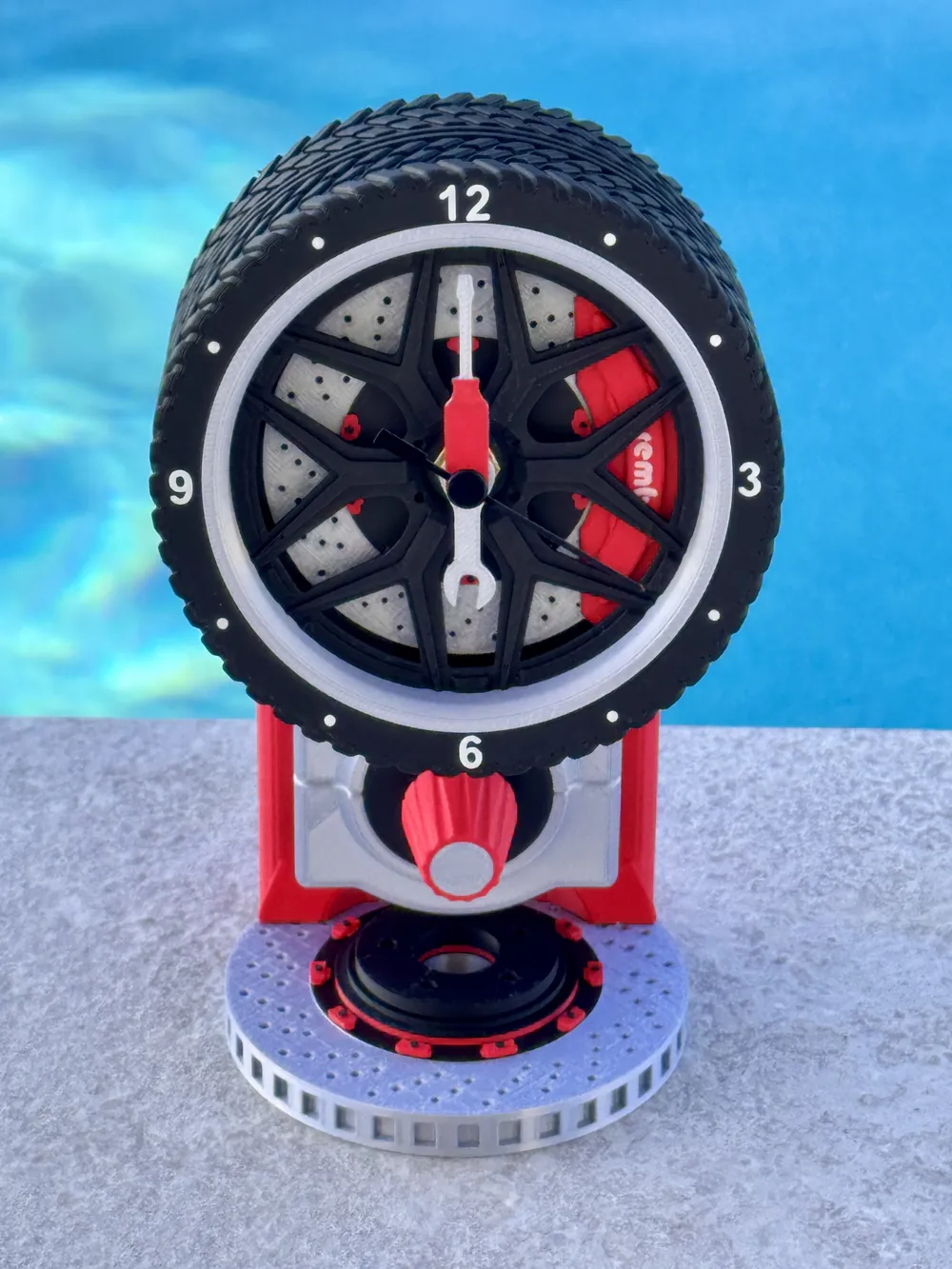 The Wheel Clock - Free 3D Print Model - MakerWorld