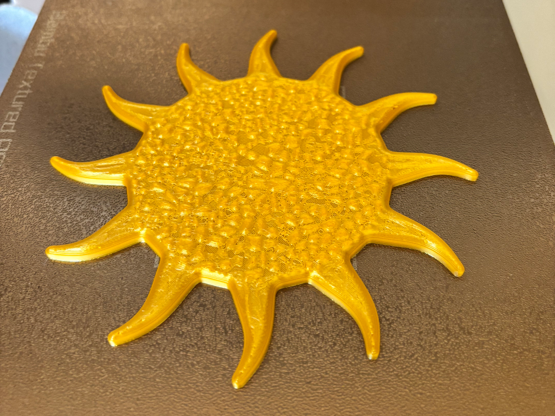 Basic Sun Shape, textured 3D model