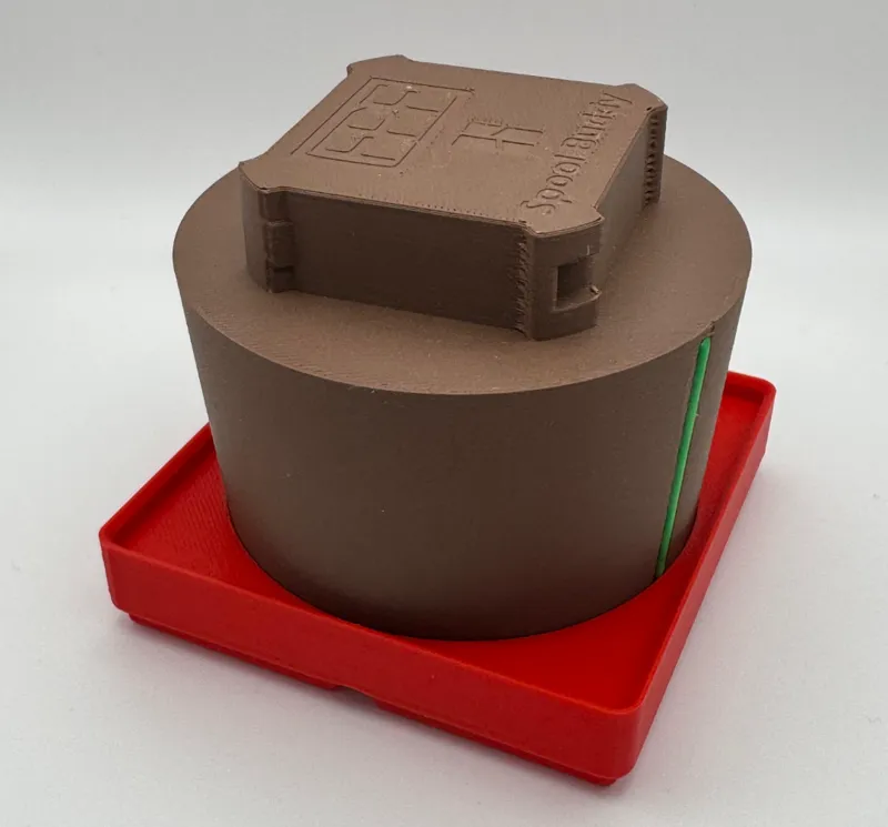 Gridfinity Holder for SpoolBuddy (2Ux2Ux2U)