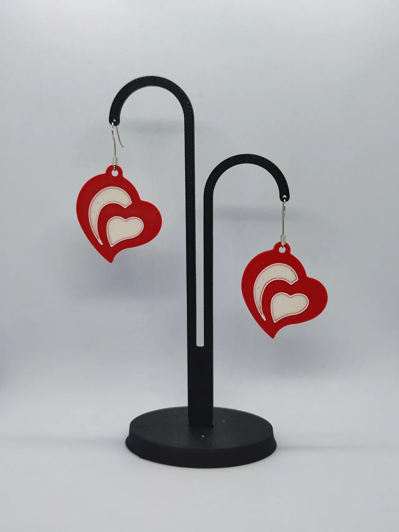 Aretes Corazón Lunar view 2