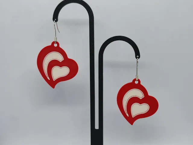 Aretes Corazón Lunar