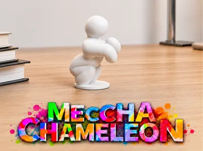 Meccha Chameleon Game Character - Funny Pose