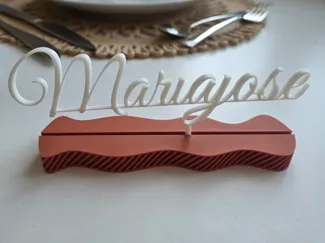 Customizable Place Card Name Plate