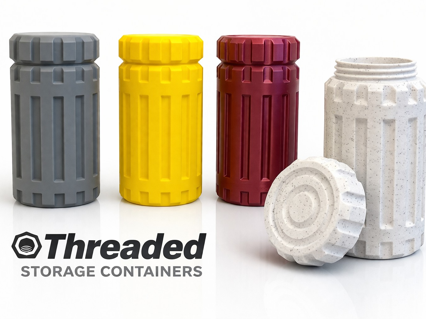 Threaded Storage Containers